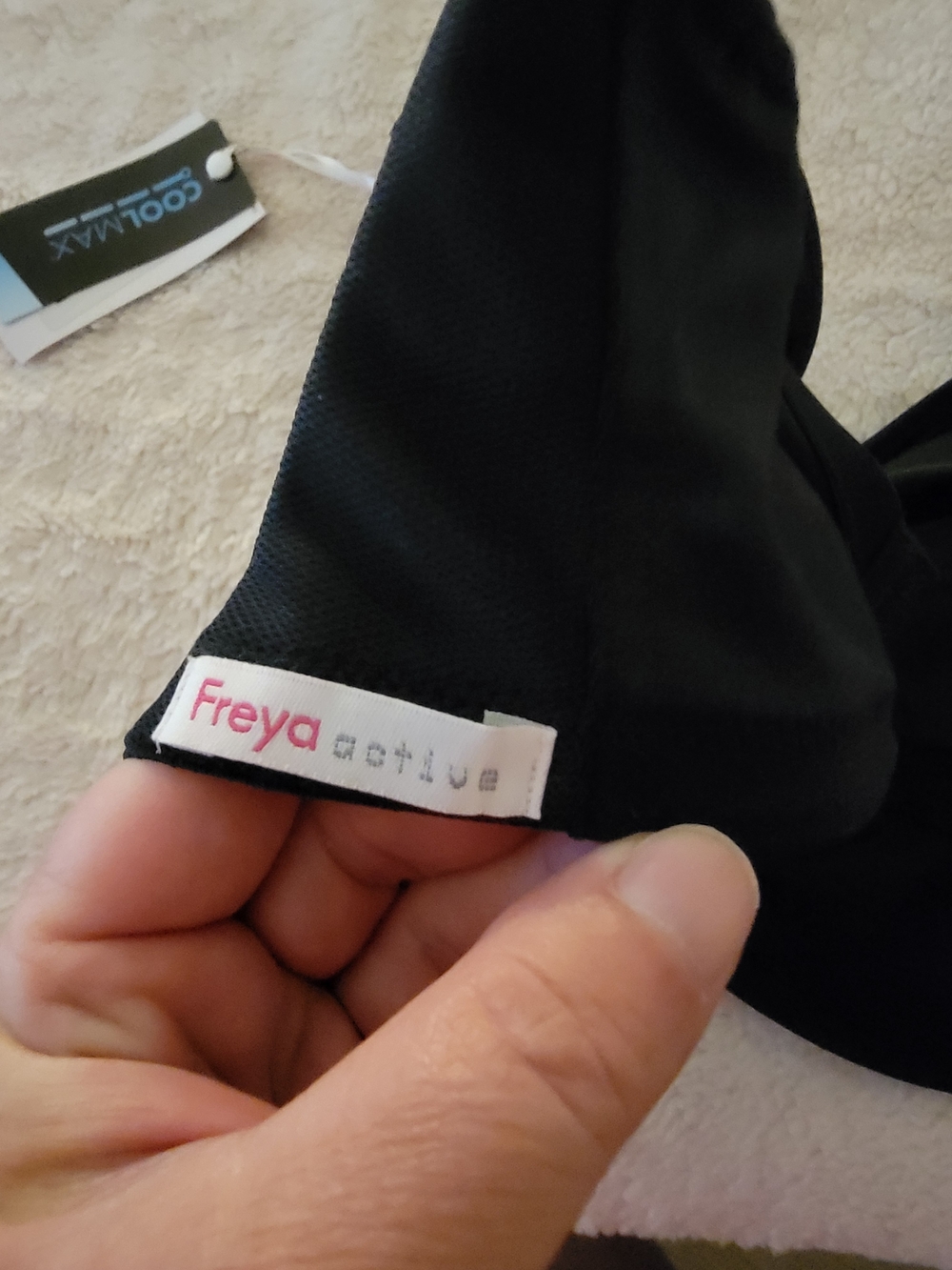 Freya Active Coolmax Black Full Coverage Support Sports Bra BNWT Size 38G US! - Picture 5 of 10